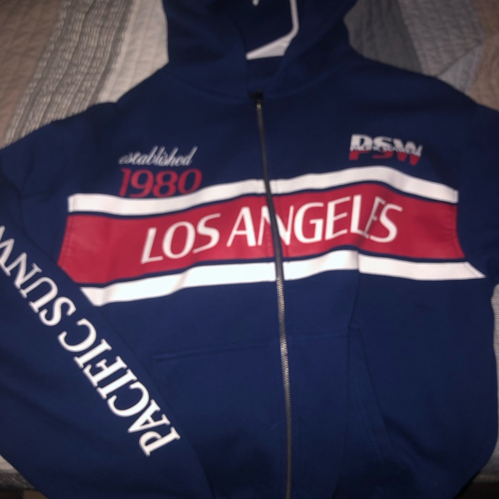 PacSun Blue and Red Los Angeles Jacket
